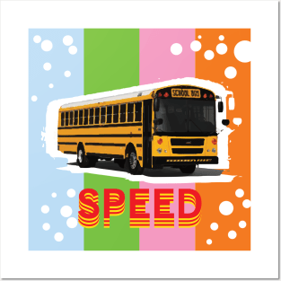 School Bus Speed - Zine Culture Posters and Art